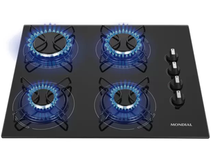 cooktop-4-bocas-mondial-a-gas-glp-preto-ctg-01-539v - Imagem