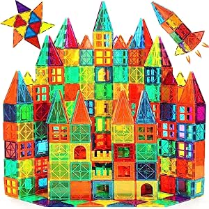 blocos-de-montar-magneticos-construcao-brinquedo-educativo-infantil-130-pecas - Imagem
