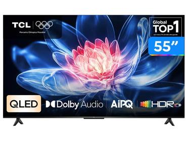Smart TV TCL 55 Polegadas QLED 4K T6C WiFi Bluetooth Google TV Tela HVA e HDR10+ 55T6C