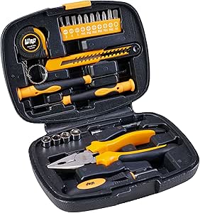 maleta-de-ferramentas-kit-de-ferramentas-manuais-wap-mkf21-com-conjunto-de-21-acessorios-trena-estilete-alicate-chave-phillips-chave-de-fenda-bits-soquetes - Imagem