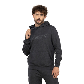 blusa-de-moletom-masculina-asics-com-capuz-canguru-fechado-fleece - Imagem