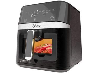 fritadeira-eletrica-sem-oleoair-fryer-oster-diamondtech-preto-e-prata-com-timer-6l - Imagem