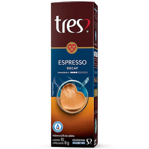 capsula-de-cafe-espresso-descafeinado-tres-3-coracoes-caixa-com-10-capsulas - Imagem