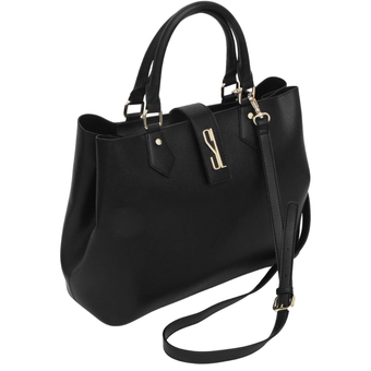 bolsa-estruturada-santa-lolla-texturizada-preta - Imagem