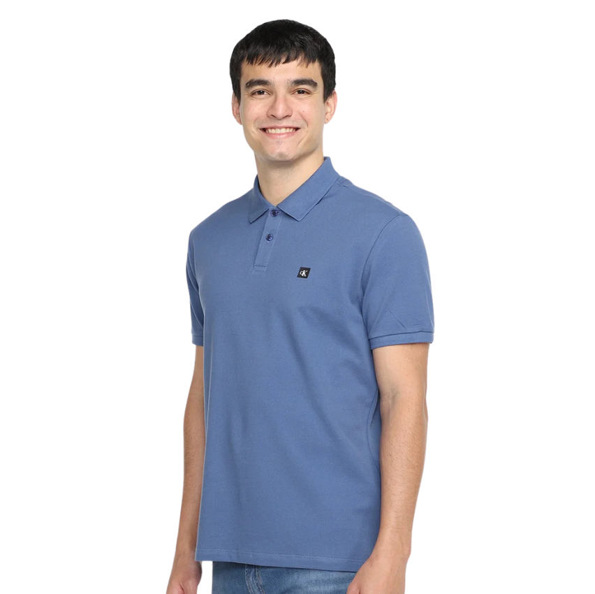 camisa-polo-calvin-klein-premium-masculina-azul - Imagem
