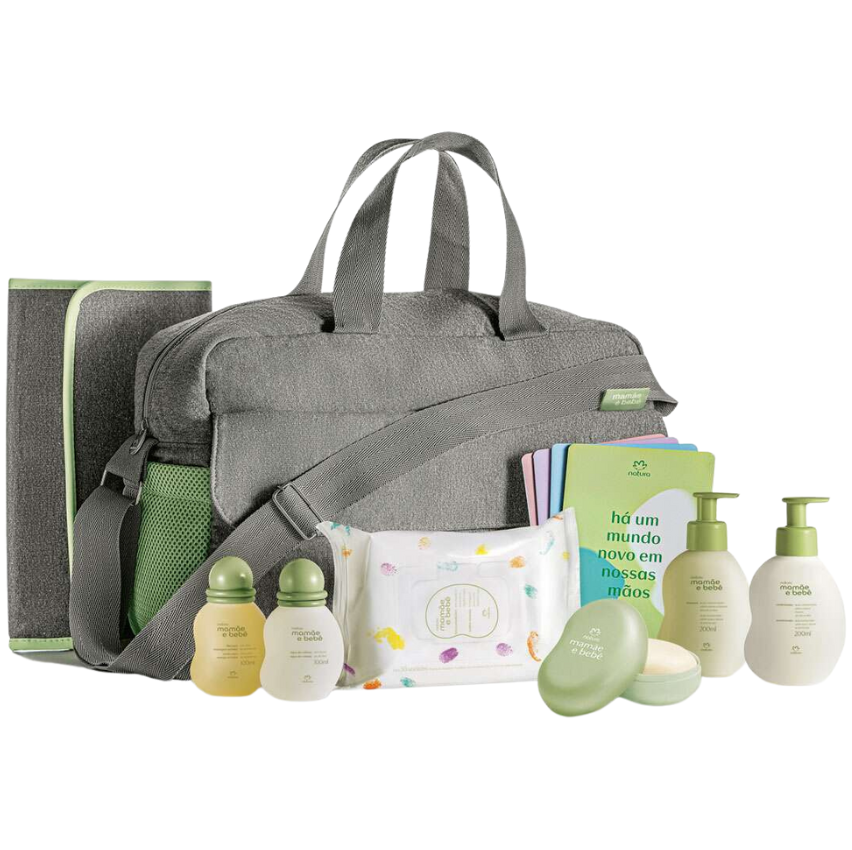 conjunto-bolsa-com-trocador-mamae-e-bebe - Imagem