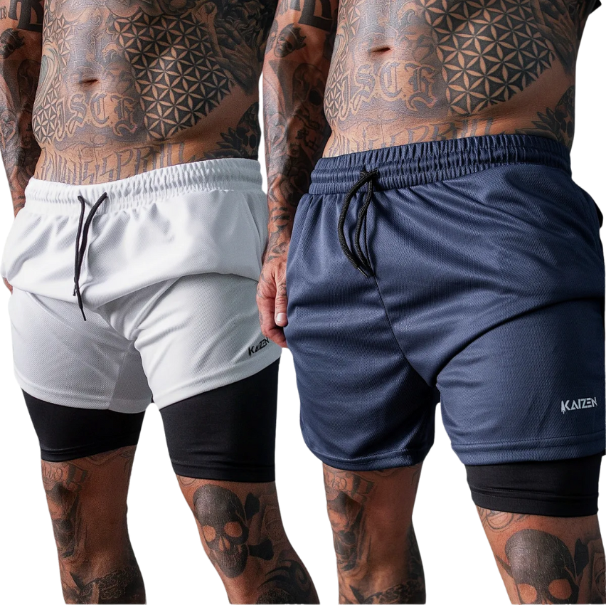 kit-2-shorts-2-em-1-masculino-dryfit-academia - Imagem