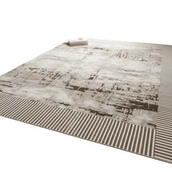 Tapete Sala Quarto 2 X 1,40 Antiderrapante Moderno Manchado