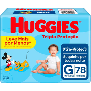 fralda-huggies-tripla-protecao-g-78-fraldas - Imagem