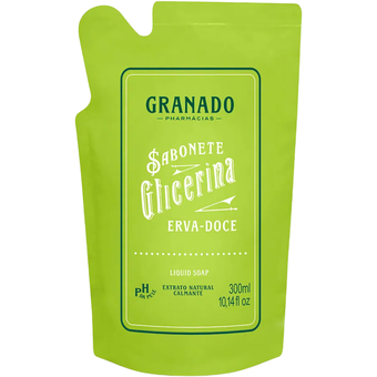 refil-sabonete-liquido-glicerina-erva-doce-300-ml-granado - Imagem