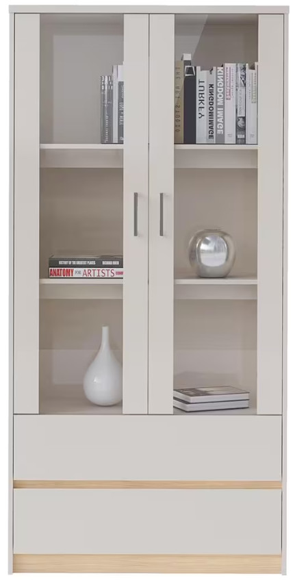 armario-alto-artely-milani-com-2-portas-2-prateleiras-e-2-gavetas - Imagem