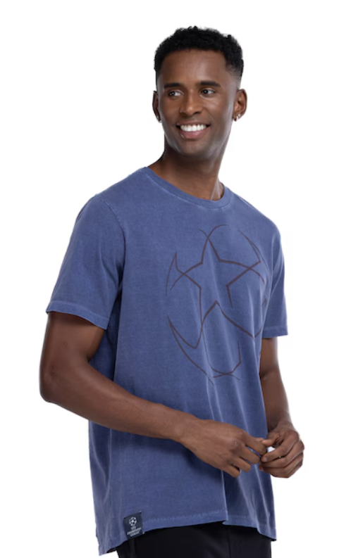 Camiseta Uefa Champions Masculina Lavada