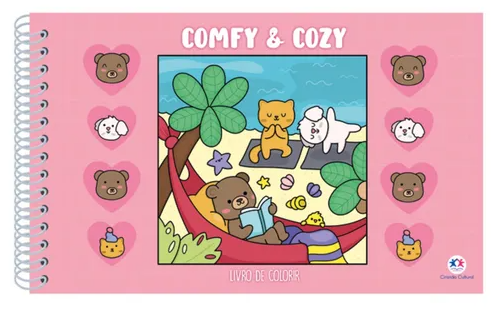 livro-de-colorir-bobbie-goods-comfy-cozy-capa-dura-desenhos-variados-folha-acetato-papel-gramatura-180g-edicao-inedita - Imagem