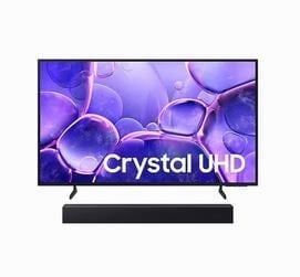 Samsung Combo Smart TV 55" Crystal UHD 4K U8600F + Soundbar HW-B400F