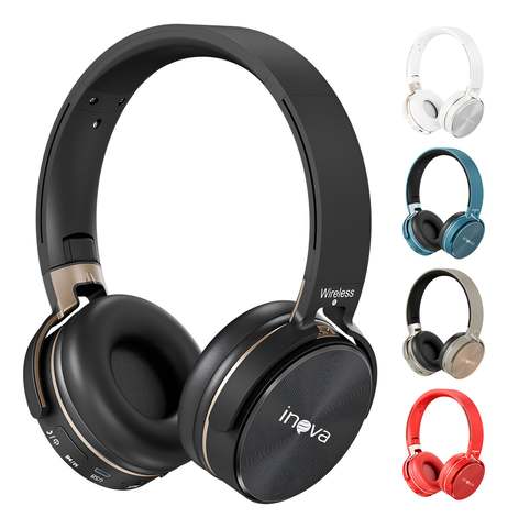 Fone Ouvido Bluetooth Regulável Com Microfone E Redução Ruíd