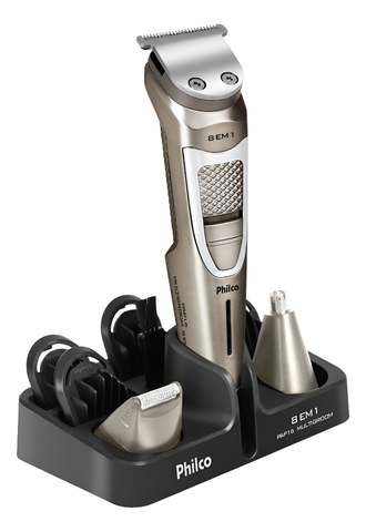 Aparador de Pelos Philco Multigroom 8 Em 1 Pap16 Cor Chumbo