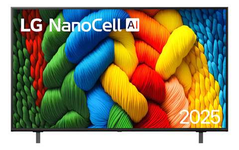 Smart TV LG NanoCell AI 4K NANO80 55 polegadas Cores Puras Processador α7 AI Ger 8 webOS 25