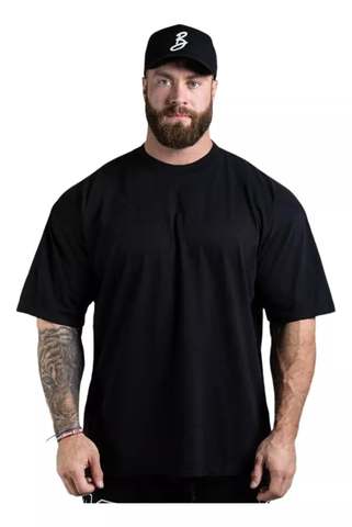 camiseta-oversized-para-treino-e-casual-100-algodao-premium - Imagem