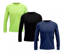 kit-3-camisetas-camisa-termica-protecao-solar-uv-50-gold - Imagem