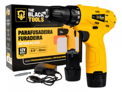 furadeira-parafusadeira-sem-fio-de-10mm-the-black-tools-tb-12a-1-bateria-de-1300mah-com-caixa-de-papelao - Imagem