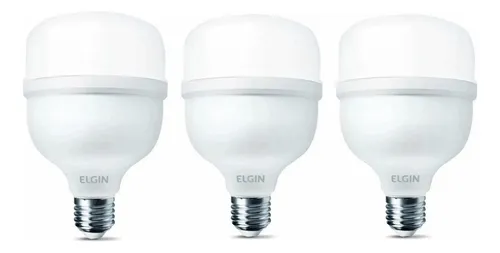 kit-3-lampadas-led-alta-potencia-super-bulbo-40w-branco-frio-luz-branco-frio-110v220v - Imagem