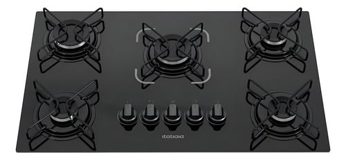 fogao-cooktop-a-gas-essencial-itatiaia-preto-127v220-cor-preto-voltagem-127v220v - Imagem
