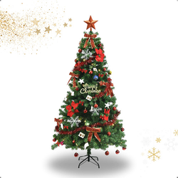 arvore-de-natal-completa-decorada-pronta-150cm-verde-premium - Imagem