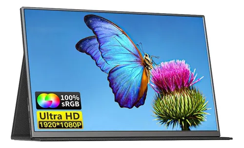 monitor-gamer-portatil-ultra-sllin-viagens-trabalho-tipe-c-hdmi-cor-preto-110v220v-tomate-mtm-1506 - Imagem