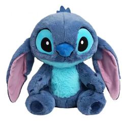 urso-de-pelucia-stitch-grande-encantador-24cm-antialergico-macio-cor-azul - Imagem