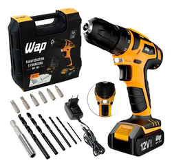 furadeira-parafusadeira-sem-fio-de-10mm-wap-bpf-12k3-12v-accesorios-110v220v - Imagem