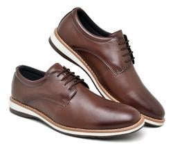 sapato-casual-masculino-derby-oxford-confortavel-e-moderno - Imagem