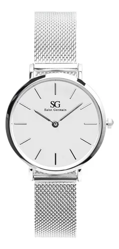 relogio-prateado-feminino-saint-germain-harlem-silver-32mm-fundo-branco - Imagem