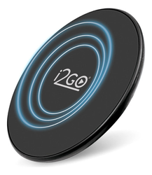 carregador-sem-fio-fast-charge-i2go-10w-chumbo-i2go-pro-preto-14l9 - Imagem