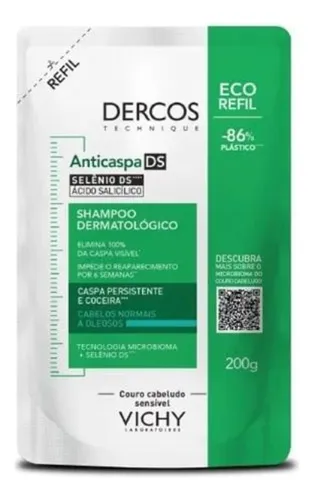 refil-shampoo-anticaspa-ds-vichy-dercos-oily-oleosos-200g - Imagem