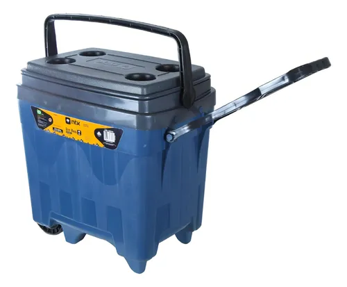 caixa-termica-ice-box-de-34-litros-com-rodas-azul-nautika - Imagem