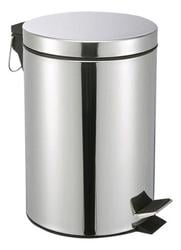 lixeira-3-litros-aco-inox-c-pedal-cesto-removivel-higienico-cor-aco-inox - Imagem