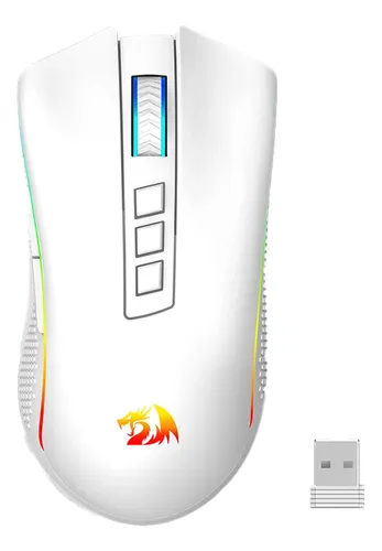 mouse-gamer-redragon-cobra-pro-wt-8-botoes-16000-dpi-branco - Imagem