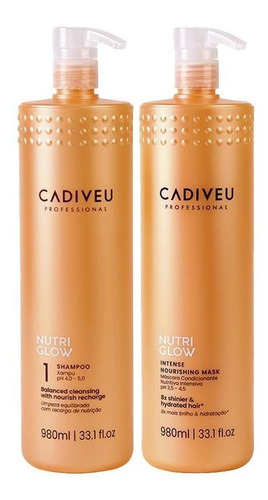 kit-cadiveu-nutri-glow-shampoo-e-mascara-de-nutricao-980ml - Imagem