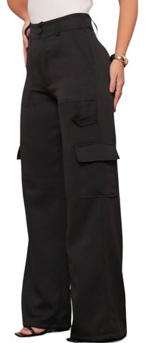 calca-feminina-social-alfaiataria-pantalona-tecido-wide-leg - Imagem