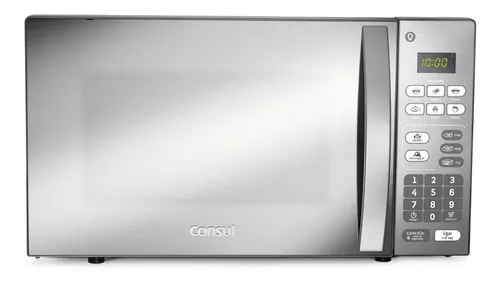 micro-ondas-cm020bf-20-litros-espelhado-com-funcao-descongelar-cor-cinza-e-inox-consul-127v - Imagem