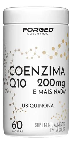 Coenzima Q10 200mg Pura Alta Concentração 60 Cápsulas - Forged Nutrition Sem Sabor