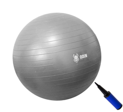 bola-suica-pilates-yoga-abdominal-gym-ball-75cm-bomba-gratis-cor-cinza-claro - Imagem