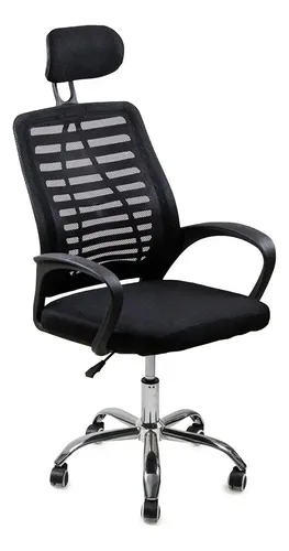 Cadeira de escritório Oficial Webshop Diretor Mesh Dir360 ergonômica preta com estofado de malha