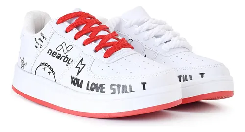 Tenis Feminino Vermelho Street Casual Estilo 2026 Promoção