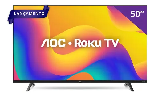 [Regional] Smart Tv 50 Aoc 4k Dled 50u7045/78g Roku Tv Quad