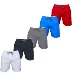 5-shorts-lisos-com-amarracao-bermuda-academia-treino-praia - Imagem