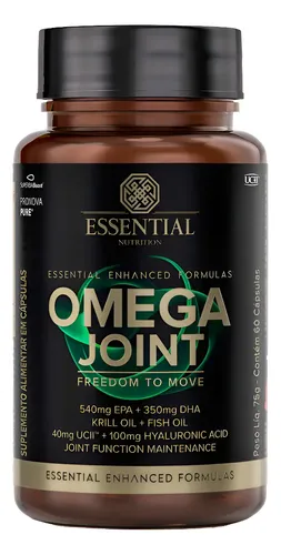 Omega Joint Essential Nutrition - (60 Caps) - Colágeno Tipo Sem Sabor