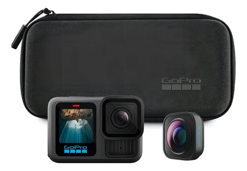 GoPro HERO13 Black - Câmera de ação à prova d'água 10m, 5.3K60, 27MP, HyperSmooth 6.0, GPS, Wi-Fi 6, Detecção Automática das lentes HB-Series