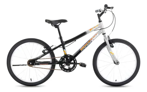 bicicleta-juvenil-aro-20-houston-zum-cor-inoxpreto - Imagem