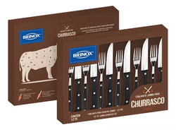 conjunto-talheres-pchurrasco-jumbo-12pcs-preto-brinox - Imagem